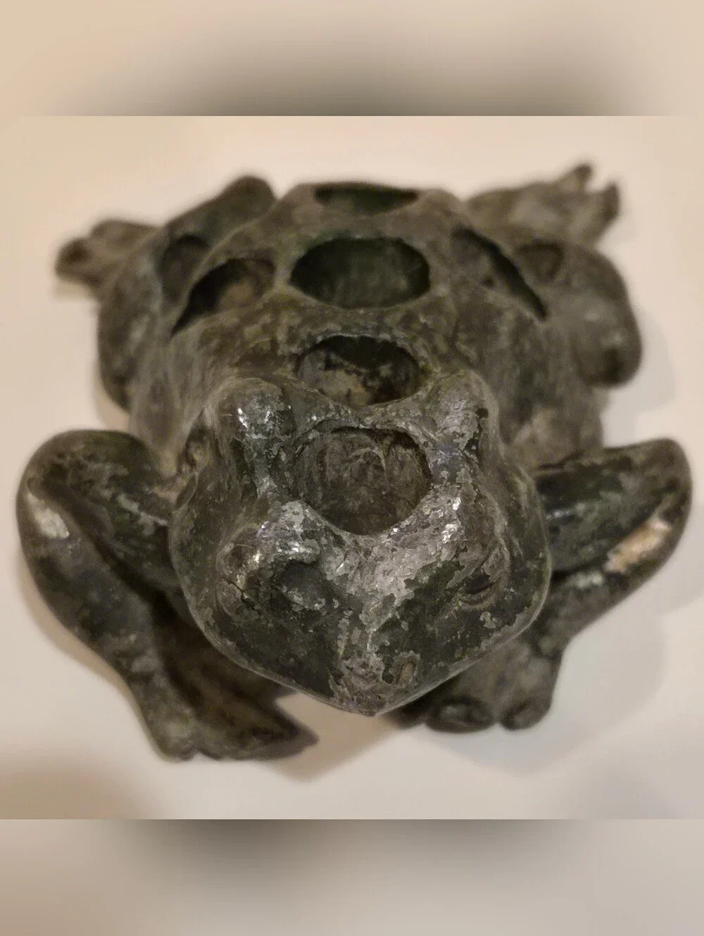 Antique Cast Iron Flower Frog